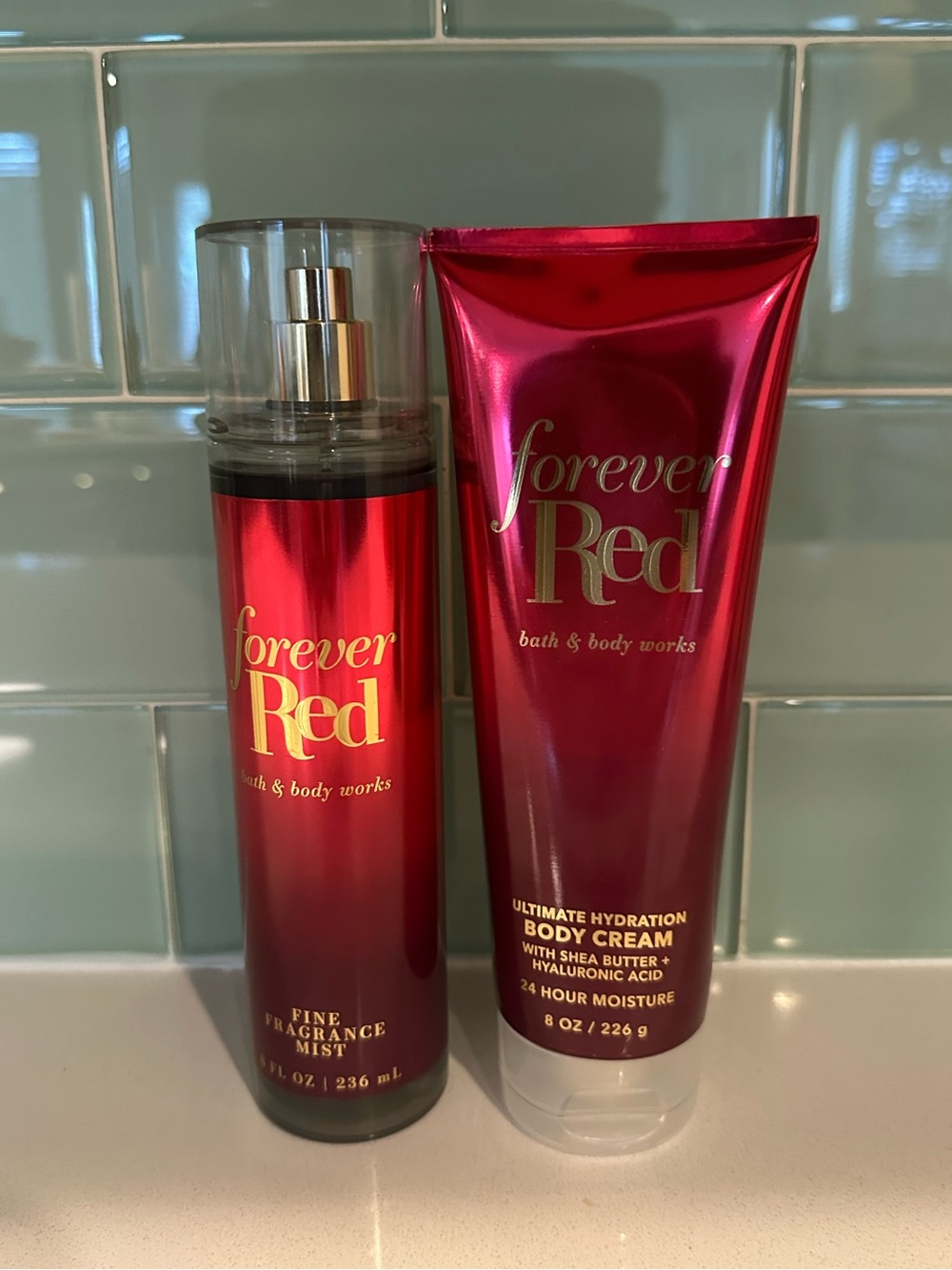 Bath & Body Works Forever Red Mist & Body Cream - new